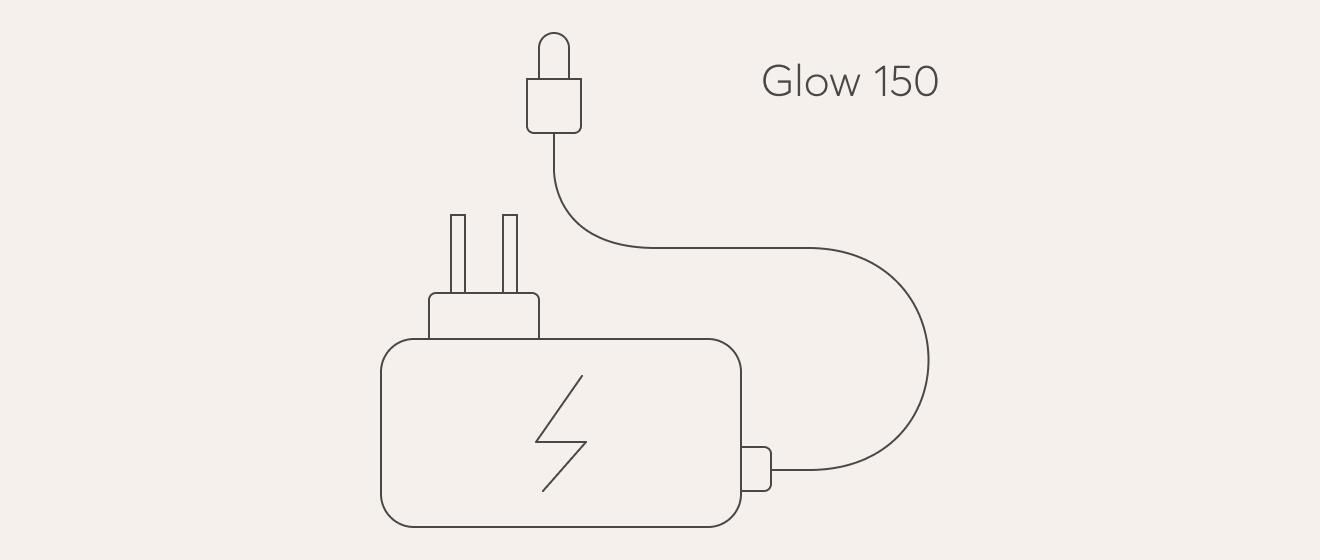Bodyclock Glow 150 mains power adaptor photo